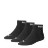 Puma Quarter Sock 6 x 3pks Black