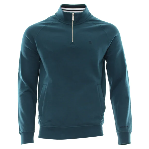 Coyle Half Zip Teal front